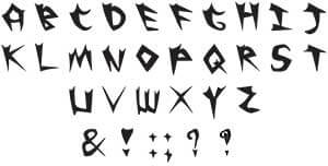 Typeface made by Jessica