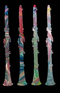 Clarinet pop art poster by Jessica Forney