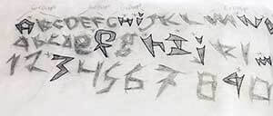 Sketches made by Jessica